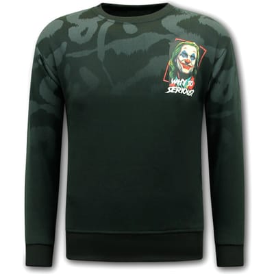 Truien Heren Volwassenen - Heren Sweater Joker - Zwart