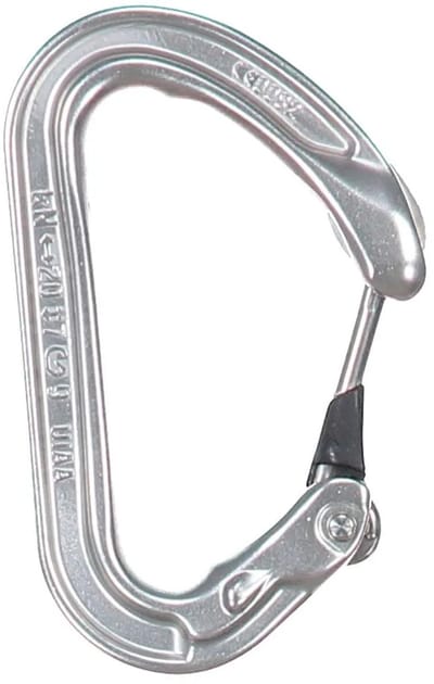 Petzl Ange S compacte snapper met groot gebruiksgemak Licht grijs EOL