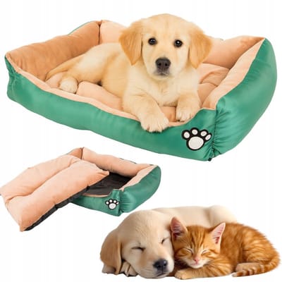 Comfortabel Hondenkussen Kattenmand L - Zacht & Wasbaar - Groen