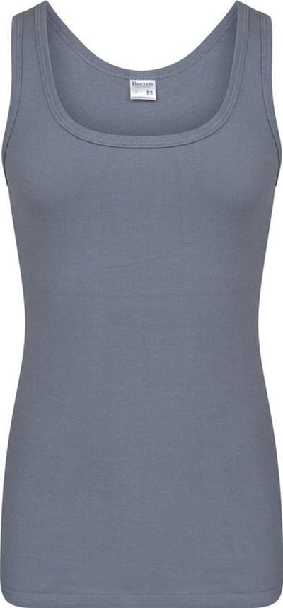 Beeren heren onderhemd 100% katoen - singlet steel grey, M3000, Maat XL