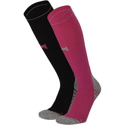 Xtreme Sockswear Compressie Sokken Hardlopen - 2 paar Hardloopsokken - Multi Purple - Compressiesokken - Maat 35/38