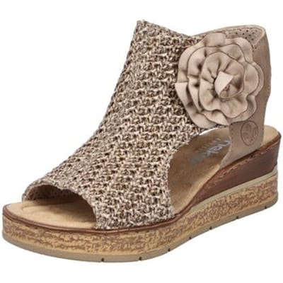 Sandalen met sleehak Rieker -