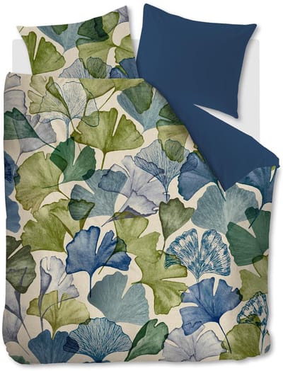 Beddinghouse Sue dekbedovertrek - Tweepersoons - 200x200/220 cm - Blauw Groen