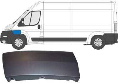 Spatbord sierlijst wielkast voor Peugeot Boxer 2006-2014 / Links
