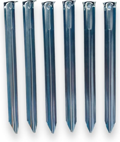 Redcliffs Outdoor Gear Tentharingen halfrond - 6 Stuks - 23cm - Extra Sterk - Verzinkt Staal