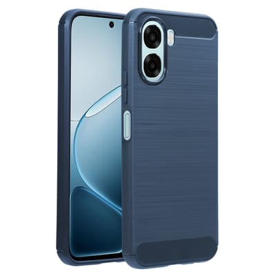 imoshion Hoesje - Geschikt voor Oppo A6x (5G) / Oppo A6x (4G) - Brushed Backcover - Donkerblauw