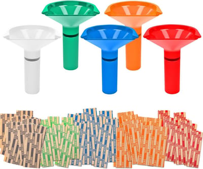 Munttellers en muntensorteerders buizen Set van 5 kleurgecodeerde muntenbuizen en diverse muntenrollen wrappers