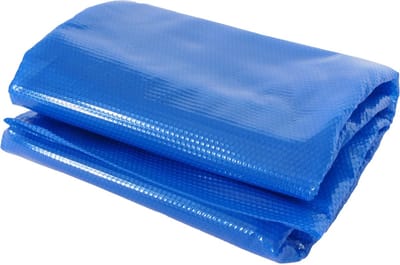 Zwembadafdekking Warmtezeil Afdekzeil Zonnezeil Zonnezeil, dikte: 400 µm ~ rechthoekig 6x4m blauw
