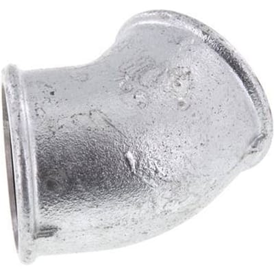 Rp 2'' Verzinkt Gietijzeren L-Fitting 45graden 25 Bar - FL2E-F-IZ-200R-45