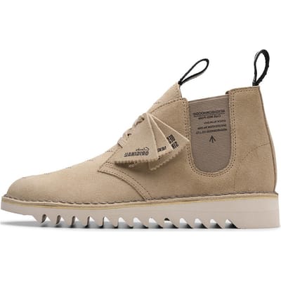 Buurt X Clarks Mode Ronde Neus Korte Chelsea Boots Herenlaarzen Bruin 261-79531 43 beige