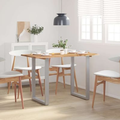 vidaXL - Eettafel - 118x58x76 - cm - massief - acaciahout