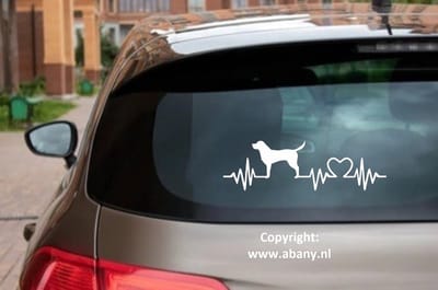 Labrador - retriever  rashondensticker 3x - hondenlijn – hondenriem - Doglove - Abany quality design
