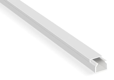 Kabelgoot/ leidinglijst wit 2X1 M wit 15X10 mm