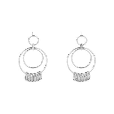 Oorbellen - Ring Chain - Gold plated - Oorringen, oorhangers - Damesdingetjes