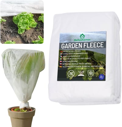 Agrotextiel, Tuinvlies / Onkruidvlies Wit 1,6m 50g/m2 met UV-bescherming EU kwaliteit / 10m lang, 3.2m breed