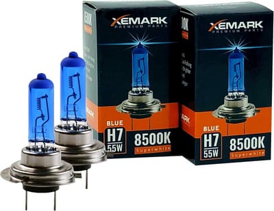 H7 Xenon Look Lamp Set - 55W 12V Super Wit Blauw Halogeen - 2 Stuks
