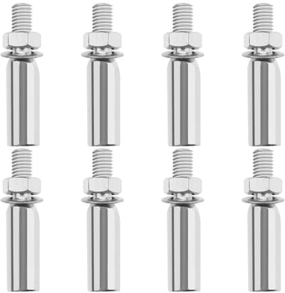Dailygoods- Splitpennen 40mm - 8 Stuks - Vervangingsonderdeel - Metalen - Geschikt voor Fietsen - Hoge Sterkte - Cotter Pin
