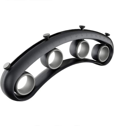 Vingertrainer Muziekinstrument - Gripversterker Hand - Muziek Oefenen - Ergonomisch Verstelbaar - 190 x 70 mm - Zwart