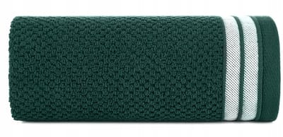 Zachte donkergroene badstof handdoek 50x90 cm