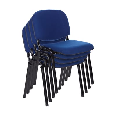 Vergaderstoel XT 600 4 Pack blauw/ zwart hjh OFFICE