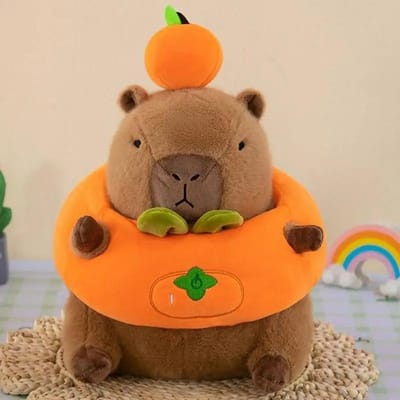 Schattig En Charmant Kapibala Capybara Pluche Speelgoed Bankkussen Huisdecoratie Schattig Simulatie Capybara Poppetje Kaki Gevuld Kussen Kerstcadeau 25cm groen