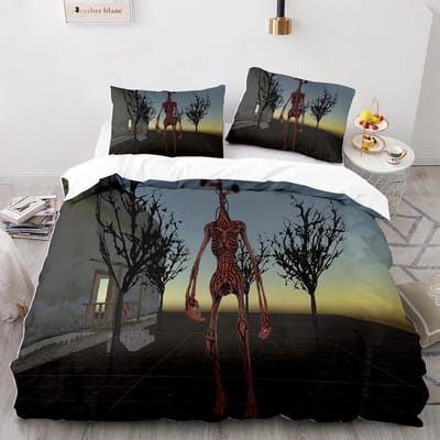 Siren Head Beddengoed Collectie Enkel Twin Volledig Queen King Maat Siren Head Bed Collectie Aldult Kinder Slaapkamer Dekbedovertrek Collecties 3D Print 001 US King 264x228cm