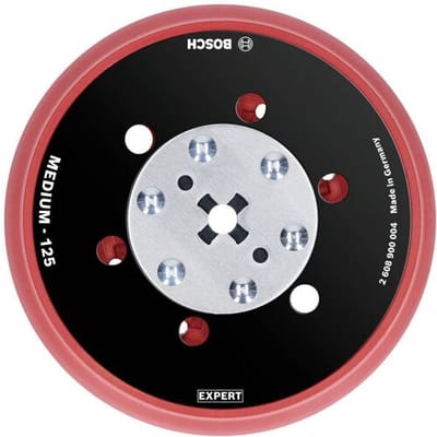Bosch Accessories 2608900004 Expert Multihole (Expert met meerdere gaten) universele steunpad, 125 mm, medium Diameter 125 mm