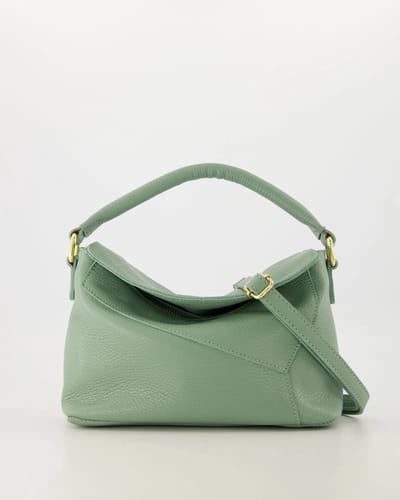 TAS - crossbody- groen - leer