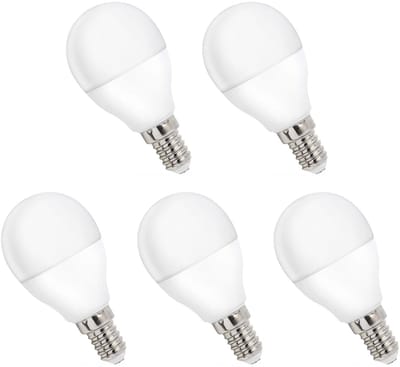 Spectrum LED Kogellamp E14 8W - 230V - 730 Lumen - 4000K Neutraal Wit - Natuurlijk Licht - Energiezuinig - 5 stuks