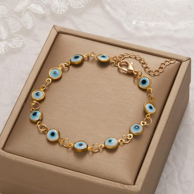 Turks Blauw Boze Oog Armband voor Vrouwen Mannen Kleurrijk Rood Blauw Turkije Oog Verstelbare Metalen Kralen Armbanden Geluk Rijkdom Sieraden