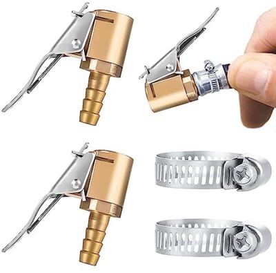 Bandenluchtklem met Clipadapter - Luchtboorkopband Inflator Set met Slangreparatie Connector