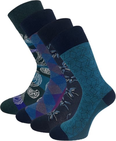 4 paar SQOTTON - Naadloze sokken - Munros - Maat 36-40