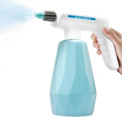 Elektrische Plantensproeier - Tuingieter Oplaadbaar - Planten Verzorgen - Dubbele Sproeimodus - 1.2L - Wit