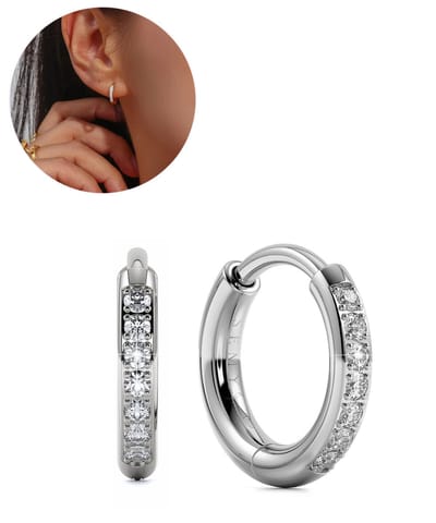 Semyco Oorbellen Dames – Oorringen 12 mm (extra klein) – Zilverkleurig - Waterproof – Luxe verpakt - Nova