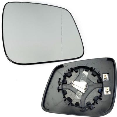 BILMAX Rechter Buitenspiegelglas Vervanging voor Mercedes Benz W169, W245 2008-2011, Verwarmd, met Draagplaat (Passagierszijde)