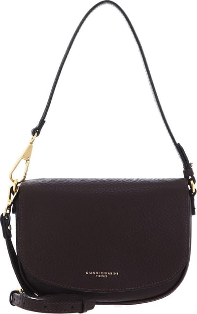 GIANNI CHIARINI Leren Schoudertas Brooke Crossbody Bag Testa Di Moro Bruine
