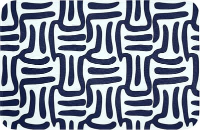 WC mat 60x40 cm - Antislip - Abstract - Modern - Blauw - Toiletmat - Vloermat - Douchemat - Toilet tapijt - Toiletmatten