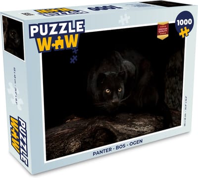 Puzzel Panter - Bos - Ogen - Legpuzzel - Puzzel 1000 stukjes volwassenen
