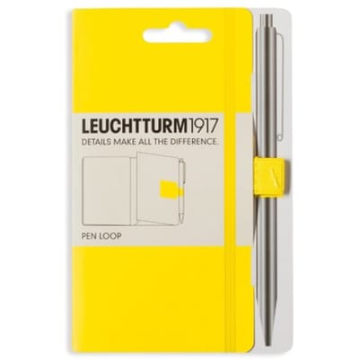 Pen loop zelfklevende pennenlus, kleur lemon geel