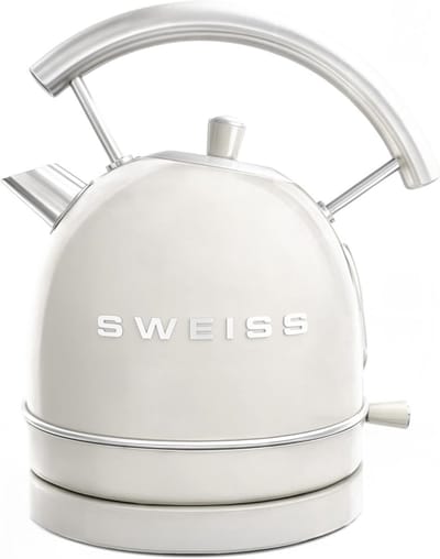 Elektrische Waterkoker - Vintage Koker - Snel Water Koken - Automatische Uitschakeling - 18 Liter - Beige