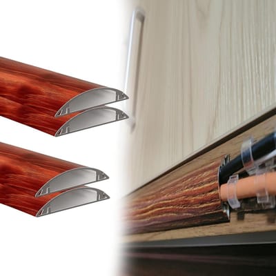 Kabelgoot Set - Aluminium Kanaal - Kabels Organiseren - Zelfklevende Montage - 30 MM Breed - Rood