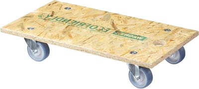 Transportroller - Verhuisplateau - Zwaar Transport - Zachte Wielen - 250 kg Capaciteit - Naturel