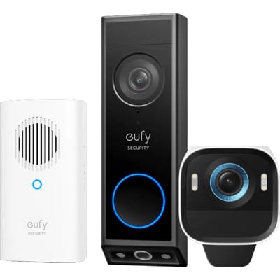 EufyCam S3 Pro Duo Pack + Eufy Video Doorbell E340 + Chime