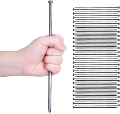 Landschap Stakes - Verankeringspikes Randen - Tuin Beveiligen - Heavy Duty Metaal - 100 Stuks 25cm - Zwart