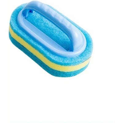 Reinigingsborstel met handvat Keukenspons Veeg Verdikking Badkamer Tegel Reinigingsspons Huishoudelijke vlekverwijdering Schoon gereedschap blue