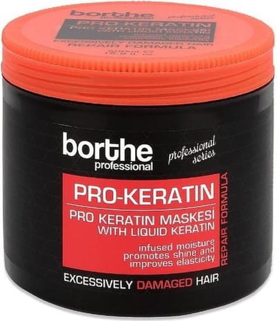 Borthe Proffesional - Pro Keratine - Haarmasker - 500 ML