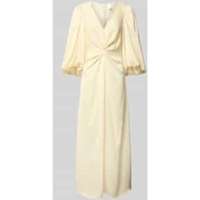 maxi-jurk met ballonmouwen model 'THEA'