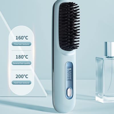 Draadloze styler - 3 temperatuurinstellingen met lcd-scherm - Oplaadbaar, lichtgewicht en draagbaar - Gemakkelijk mee te nemen - (1 stuk)