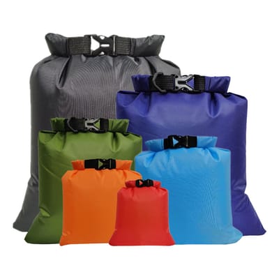 Peysaitr - 6-delige Waterdichte Dry Bag Set – 6 Maten & 6 Kleuren – Outdoor Waterdichte Opbergzakken – Voor Kamperen, Wandelen, Fietsen & Vissen