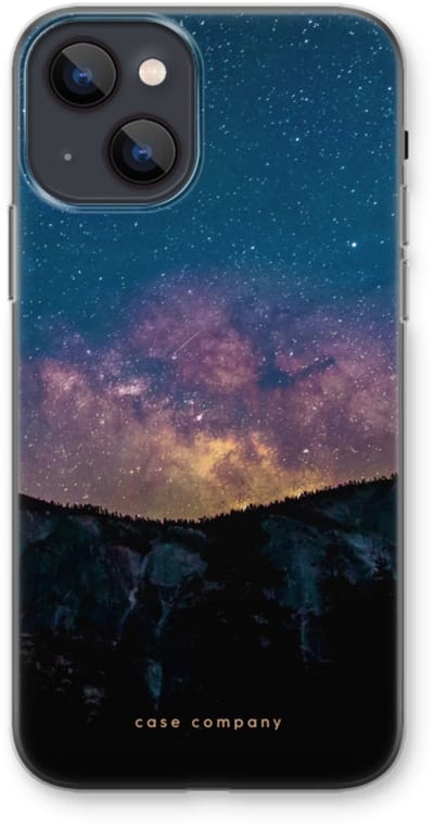 Case Company® - Hoesje geschikt voor iPhone 13 mini hoesje - Travel to space - Soft Cover Telefoonhoesje - Bescherming aan alle Kanten en Schermrand